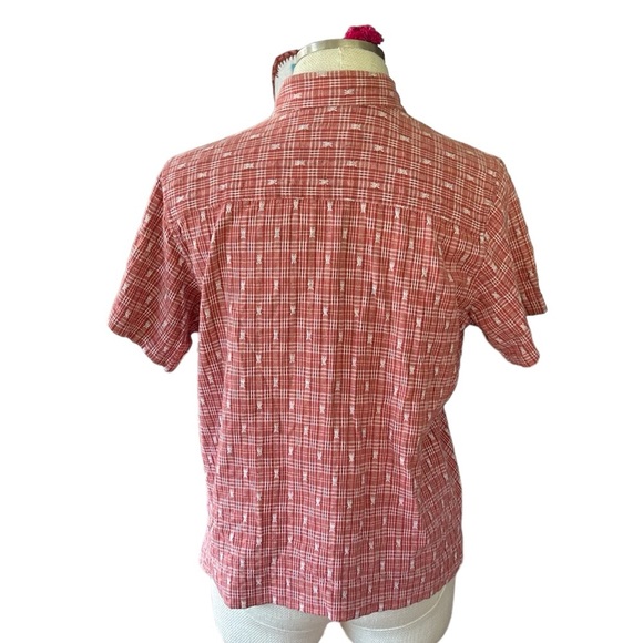 Cabelas’s Women’s Cotton Button Up Short Sleeve Shirt Size Large - Picture 5 of 5